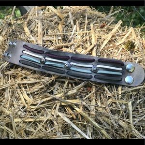 Stunning hand Crafted Boho Leather Cuff